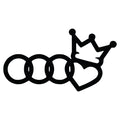 Audi Crown auto nalepnica sa krunom