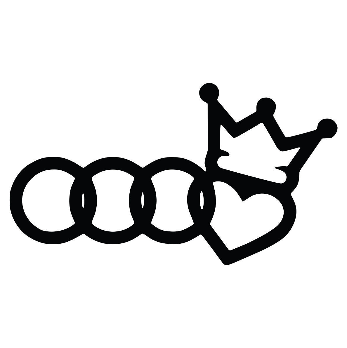 Audi Crown auto nalepnica sa krunom