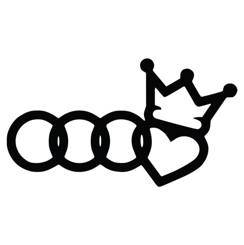 Audi Crown auto nalepnica sa krunom