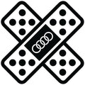 Audi Flaster auto nalepnica sa motivom bandaže
