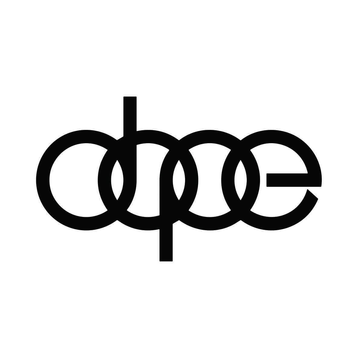 Audi Logo auto nalepnica sa stilizovanim krugovima