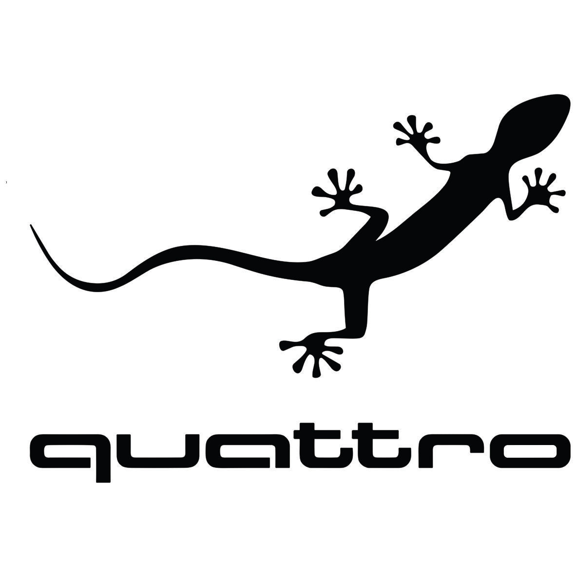 Audi Quattro auto nalepnica sa motivom guštera

Image Title: