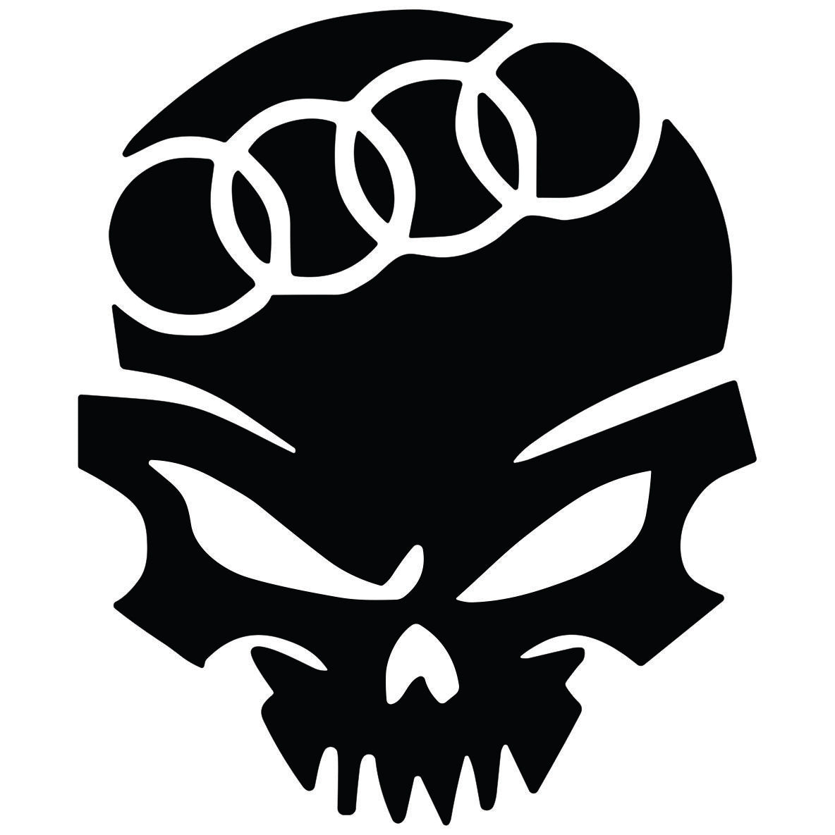 Audi Skull Racing auto nalepnica sa lobanjom i Audi krugovima
