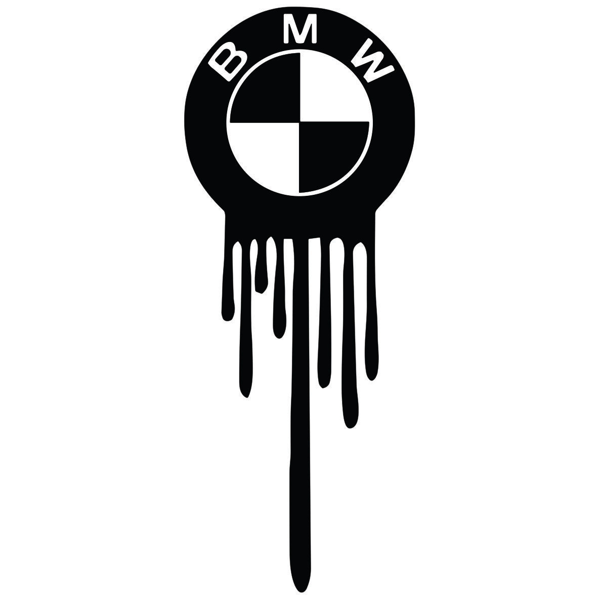 BMW Drip auto nalepnica sa BMW znakom