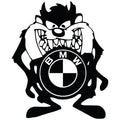 BMW Tasmanijski Đavo auto nalepnica sa BMW znakom