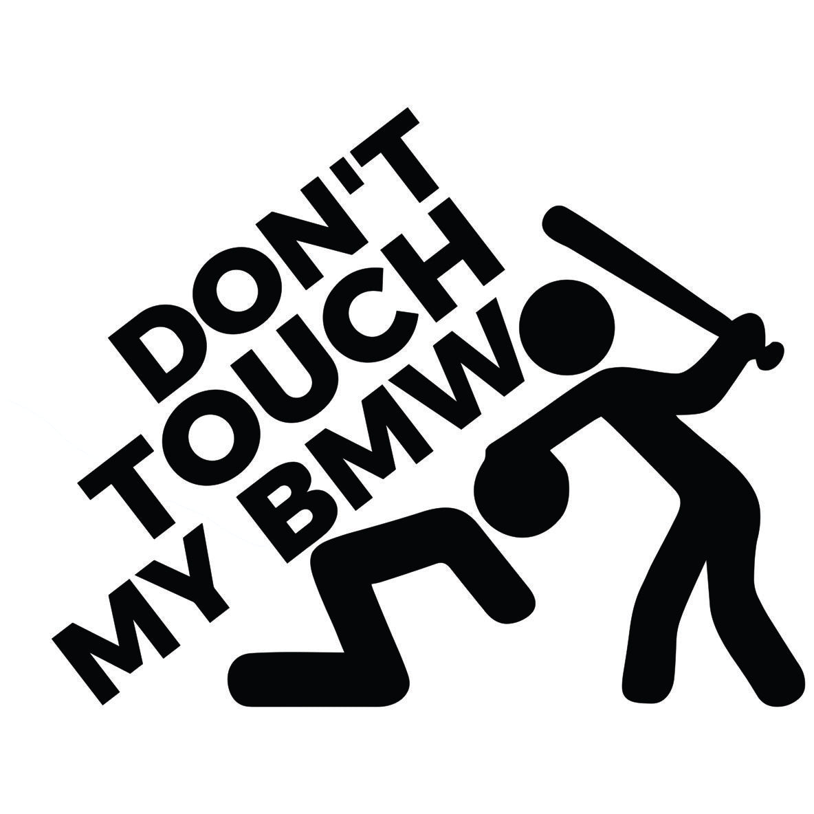 Don't Touch My BMW auto nalepnica sa humorističnim BMW motivom