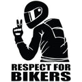 Respect for Bikers bajkerska nalepnica za motor i automobil
