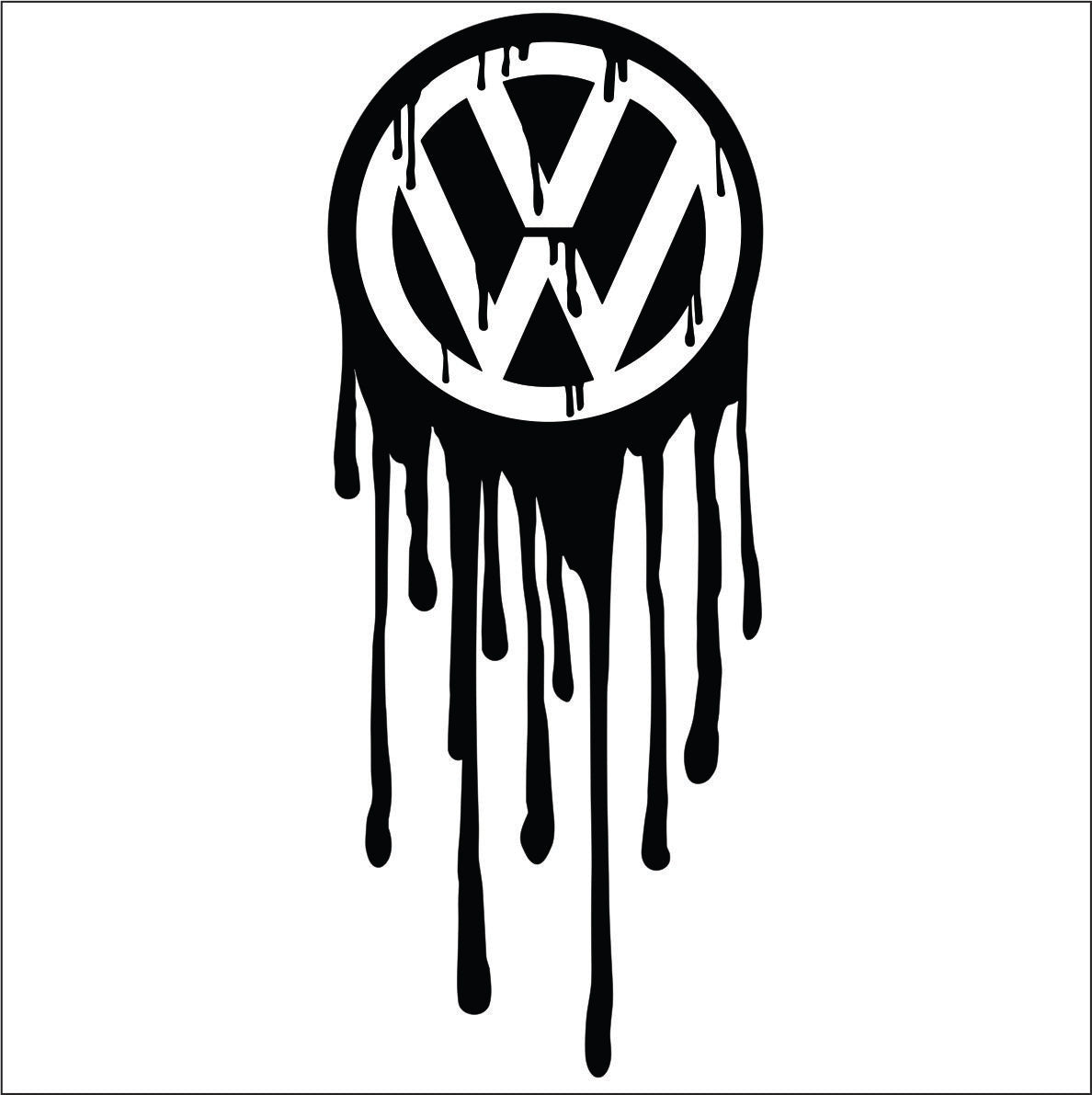 Volkswagen VW Dripping nalepnica za auto